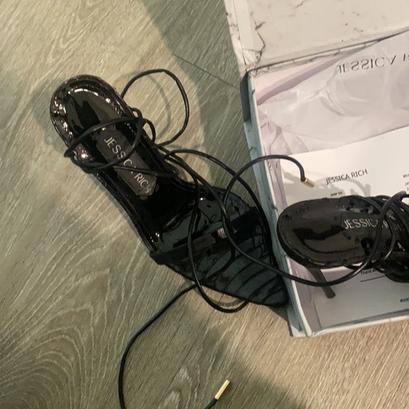 Jessica Rich ,black , 36 , Lace up heels - Picture 3 of 3